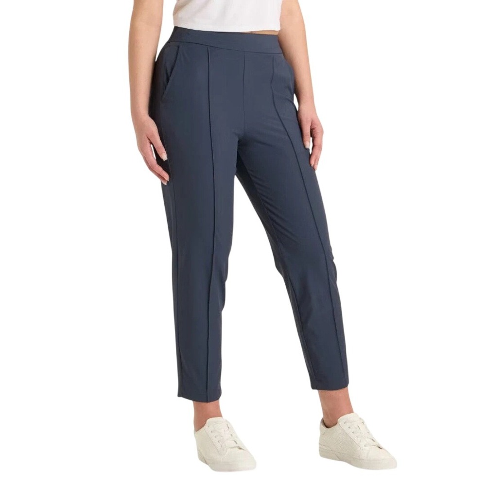 All in Motion Women's Navy Blue High Rise Ankle Golf Pants Size Large‎